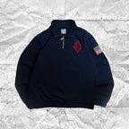 Y2K Retro Quarterzip Pullover Hoodie JEE Embroidery Pattern Sweatshirt American Vintage Casual Streetwear Men Oversized Coat - Image 1